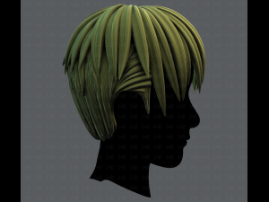 3d hair style for man v04 3D Модель
