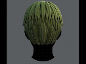 3d hair style for man v04 3D Model