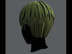 3d hair style for man v04 3D Модель