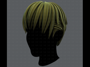 3d hair style for man v04 3D Модель