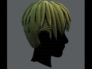 3d hair style for man v04 3D Model