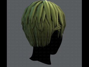 3d hair style for man v04 3D Модель