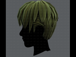 3d hair style for man v04 3D Модель