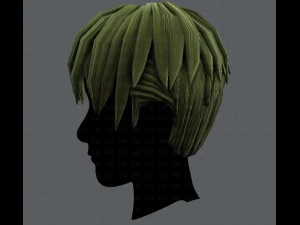 3d hair style for man v04 3D Model