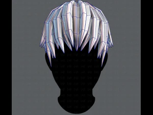 3d hair style for man v04 3D Model