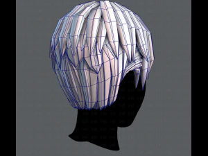 3d hair style for man v04 3D Model