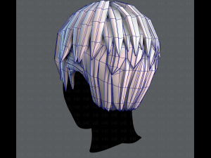 3d hair style for man v04 3D Модель