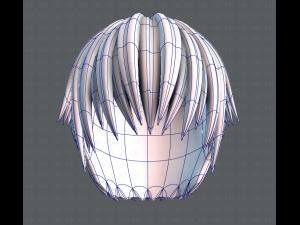 3d hair style for man v04 3D Модель