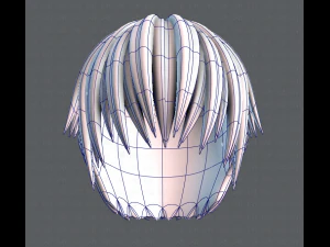 3d hair style for man v04 3D Model