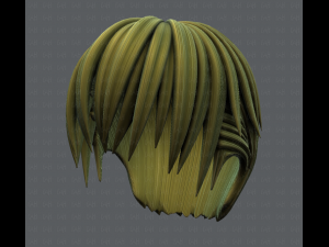 3d hair style for man v04 3D Модель