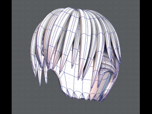 3d hair style for man v04 3D Модель