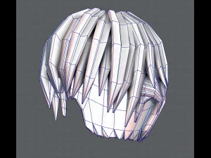 3d hair style for man v04 3D Model