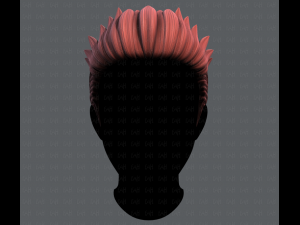 3d hair style for man v05 3D Модель