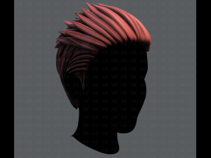 3d hair style for man v05 3D Модель