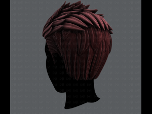 3d hair style for man v05 3D Модель