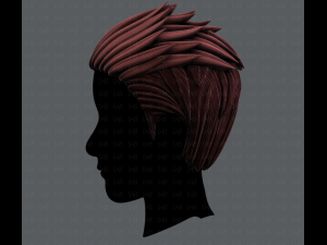 3d hair style for man v05 3D Модель