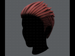 3d hair style for man v05 3D Модель