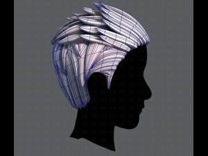 3d hair style for man v05 3D Модель