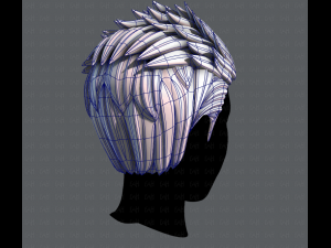 3d hair style for man v05 3D Модель