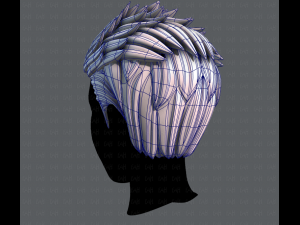 3d hair style for man v05 3D Модель