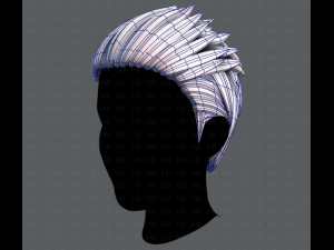 3d hair style for man v05 3D Модель