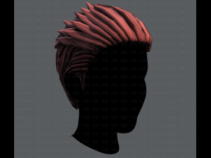 3d hair style for man v05 3D Модель