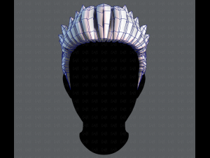 3d hair style for man v05 3D Модель