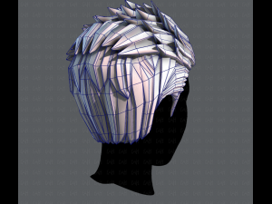 3d hair style for man v05 3D Модель