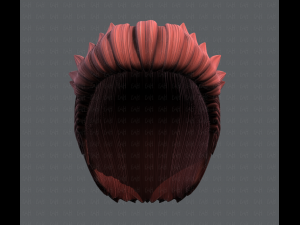 3d hair style for man v05 3D Модель