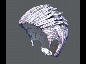 3d hair style for man v05 3D Модель