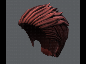 3d hair style for man v05 3D Модель