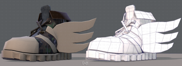 shoes cartoonv13 3D मॉडल .c4d .max .obj .3ds .fbx .stl .blend 