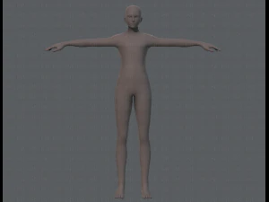 base mesh man character v04 3D Model