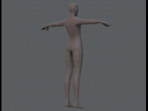 base mesh man character v04 3D Model