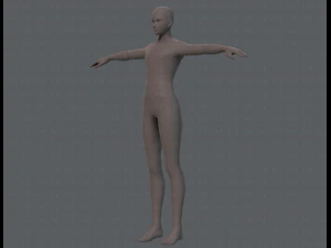 base mesh man character v04 3D Model