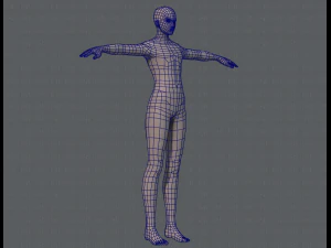 base mesh man character v04 3D Model