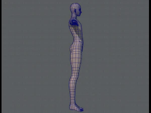 base mesh man character v04 3D Model
