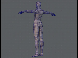 base mesh man character v04 3D Model