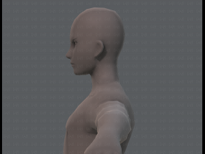 base mesh man character v04 3D मॉडल