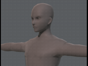 base mesh man character v04 3D मॉडल