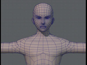 base mesh man character v04 3D Model
