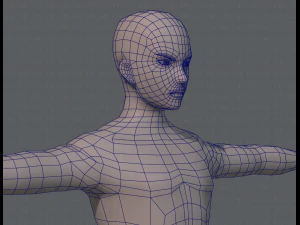 base mesh man character v04 3D Model