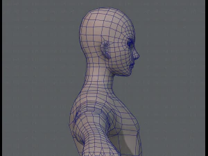 base mesh man character v04 3D Model