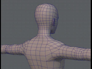 base mesh man character v04 3D Model