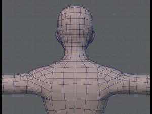 base mesh man character v04 3D Model