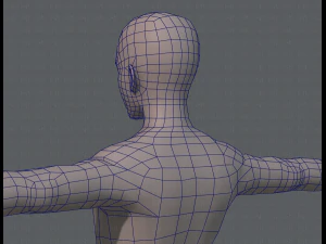 base mesh man character v04 3D Model