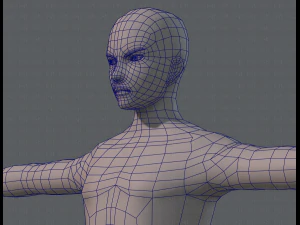 base mesh man character v04 3D Model