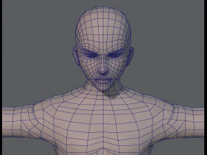 base mesh man character v04 3D Model