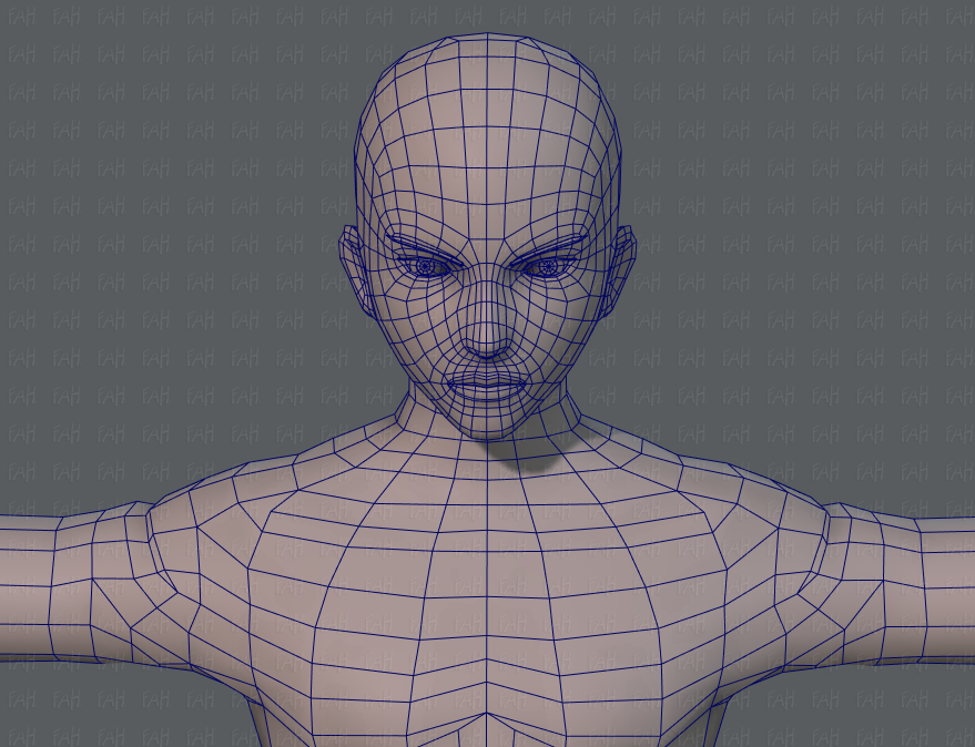 Mesh персонажей. Base Mesh men.