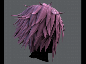 3d hair style for man typeb v01 3D Model